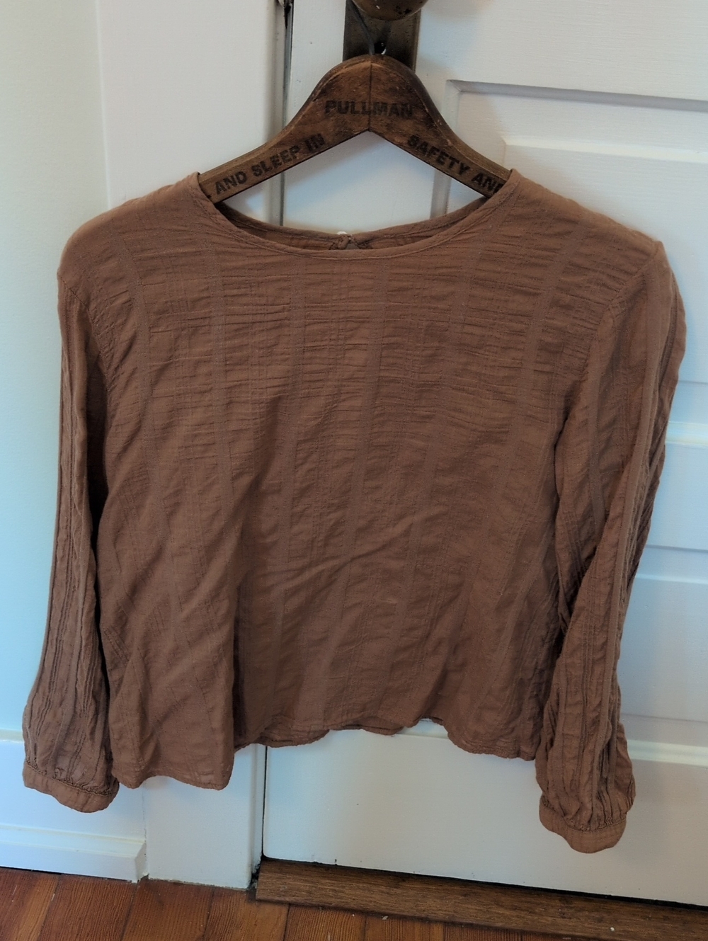 Esby Japanese Gauze Blouse in Chestnut Small